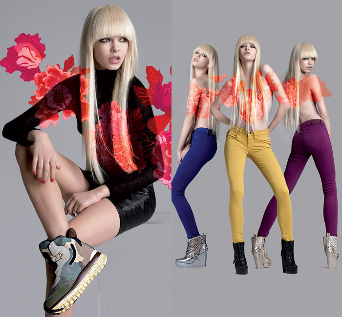 Fornarina 2013-2014 Fall Winter Ad Campaign - Autunno Inverno Moda Italy: Designer Denim Jeans Fashion: Season Collections, Runways, Lookbooks and Linesheets