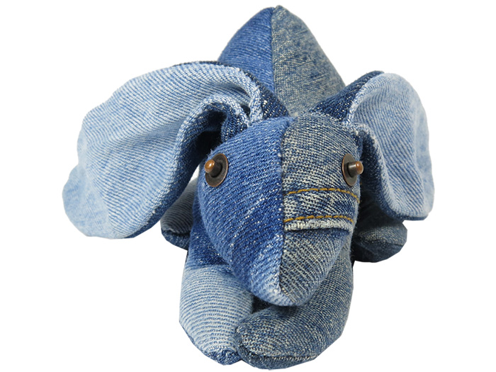 Maison Indigo Stuffed Animals Blue Bunny Rabbit - Recycled Denim Jeans Plush Toys Childrens Kids Cuddle Accessories Home Decor - The Netherlands Animaux de Nimes Collection - Made in Denim Finds Fashion Style