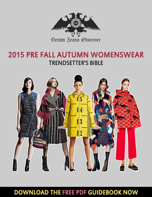 Free Download of our 2015 Pre Fall Autumn Womenswear Trendsetter's Bible - 28 Major Trends with Denim Notables