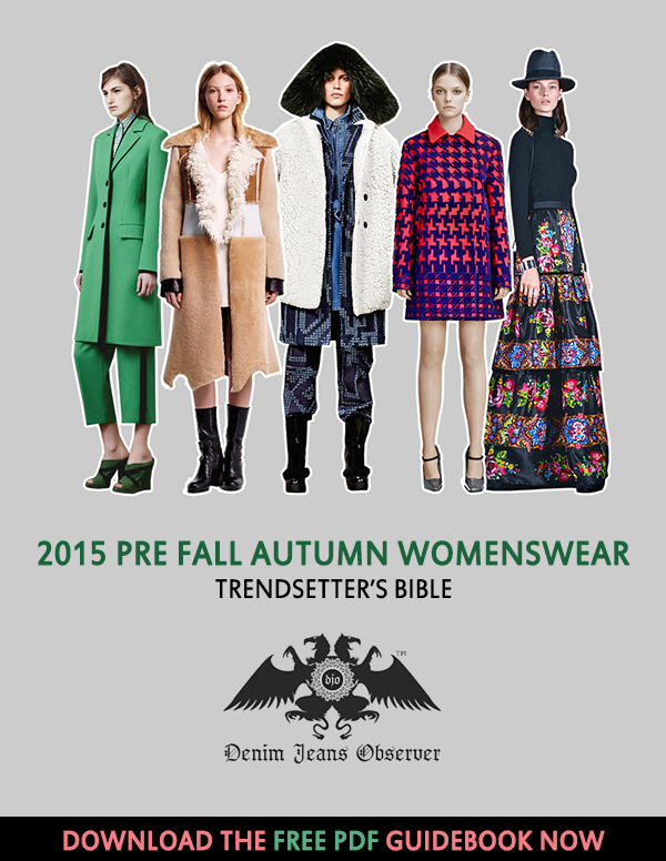 Free Download of our 2015 Pre Fall Autumn Womenswear Trendsetter's Bible - 28 Major Trends with Denim Notables