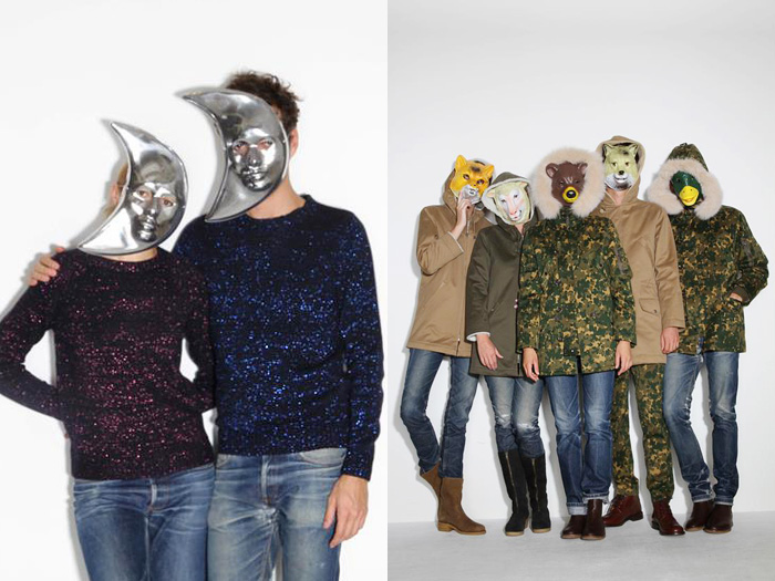 A.P.C. Animal, Mask and Moon Series 2012-2013 Winter Looks: Designer Denim Jeans Fashion: Season Collections, Runways, Lookbooks, Linesheets & Ad Campaigns