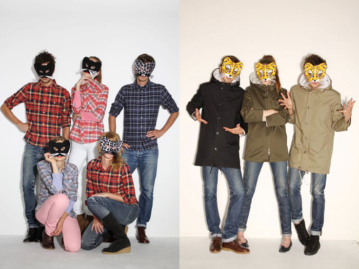 A.P.C. Animal, Mask and Moon Series 2012-2013 Winter Looks: Designer Denim Jeans Fashion: Season Collections, Runways, Lookbooks, Linesheets & Ad Campaigns