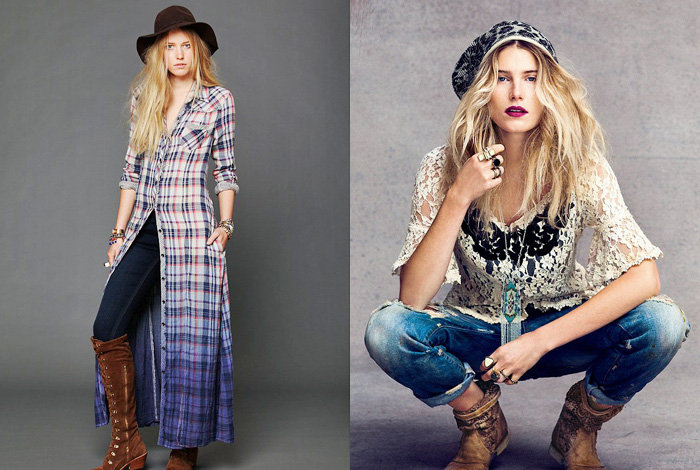 Free People October 2012 Catalog Fall Collection: Designer Denim Jeans Fashion: Season Collections, Runways, Lookbooks, Linesheets & Ad Campaigns