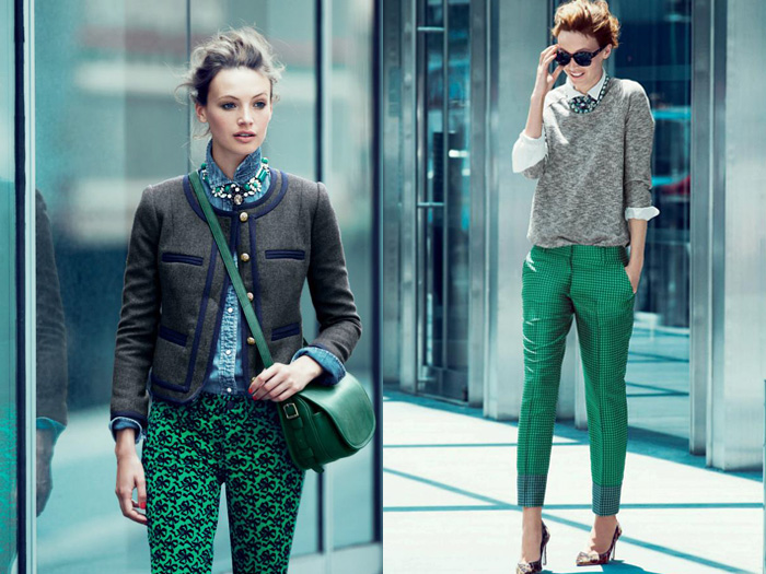 J.Crew Emerald City 2012 November Fall Style Guide: Designer Denim Jeans Fashion: Season Collections, Runways, Lookbooks, Linesheets & Ad Campaigns