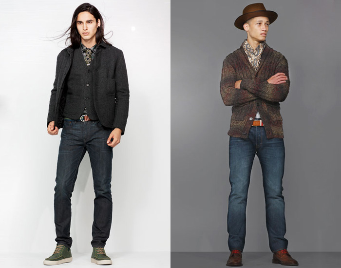 Levi's 2012-2013 Winter Holiday Outfits: Designer Denim Jeans Fashion: Season Collections, Runways, Lookbooks, Linesheets & Ad Campaigns