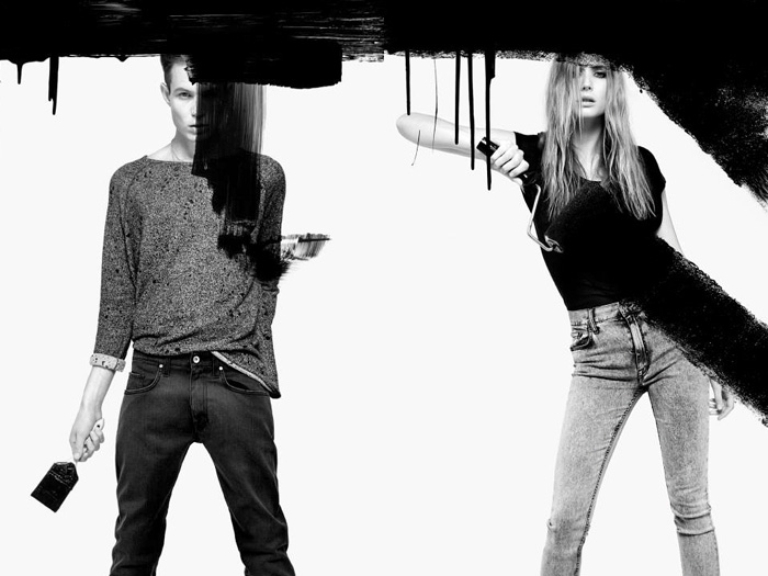 Tiger of Sweden/Jeans Paint It Black 2012-2013 Fall Winter Collection: Designer Denim Jeans Fashion: Season Collections, Runways, Lookbooks, Linesheets & Ad Campaigns