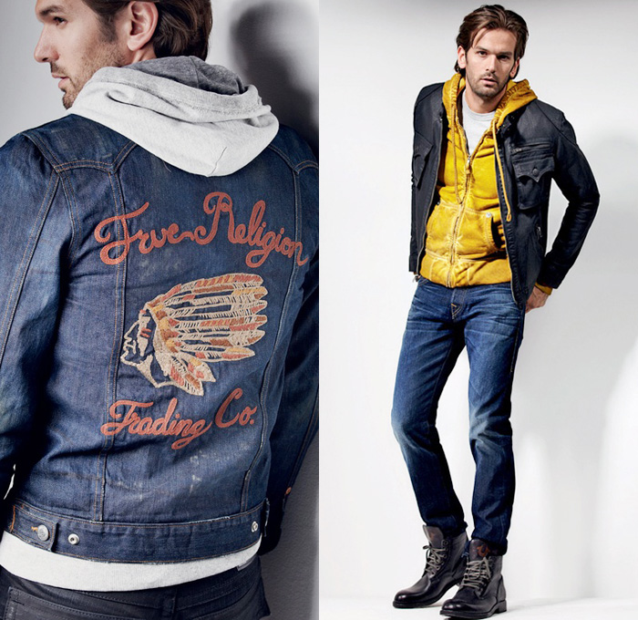 True Religion Brand Jeans 2012-2013 Holiday Mens Lookbook: Designer Denim Jeans Fashion: Season Collections, Runways, Lookbooks, Linesheets & Ad Campaigns