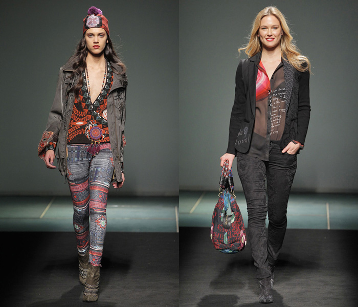 Desigual 2013-2014 Fall Winter Womens Runway Collection: Designer Denim Jeans Fashion: Season Collections, Runways, Lookbooks and Linesheets