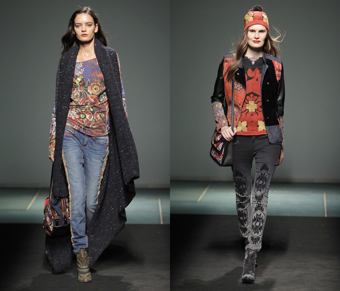 Desigual 2013-2014 Fall Winter Womens Runway Collection: Designer Denim Jeans Fashion: Season Collections, Runways, Lookbooks and Linesheets