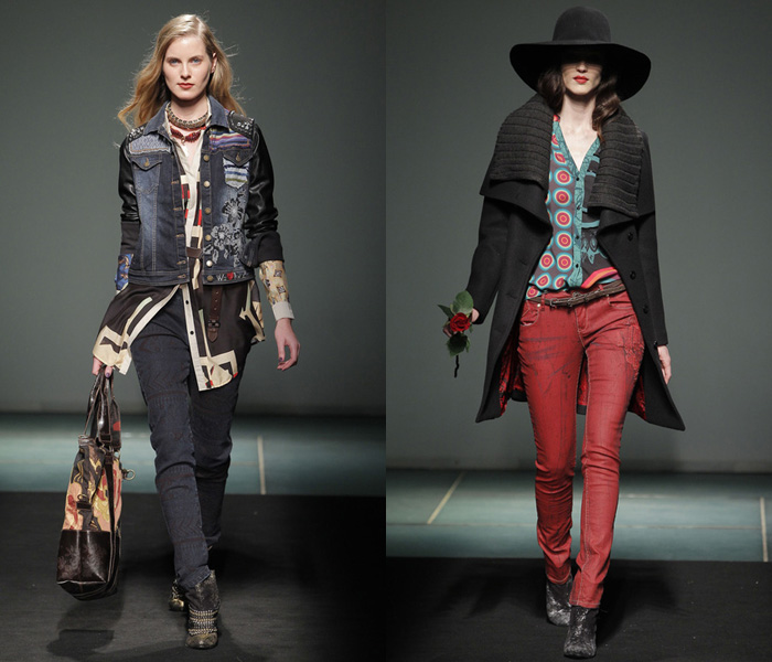 Desigual 2013-2014 Fall Winter Womens Runway Collection: Designer Denim Jeans Fashion: Season Collections, Runways, Lookbooks and Linesheets