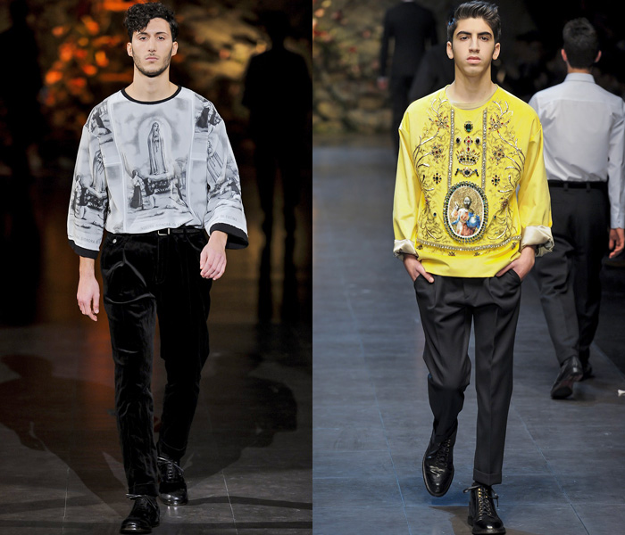 Dolce & Gabbana 2013-2014 Fall Winter Mens Runway Collection: Designer Denim Jeans Fashion: Season Collections, Runways, Lookbooks and Linesheets