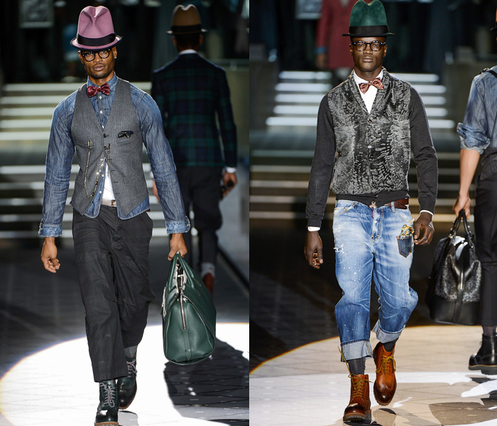 Dsquared2 2013-2014 Fall Winter Mens Runway Collection: Designer Denim Jeans Fashion: Season Collections, Runways, Lookbooks and Linesheets