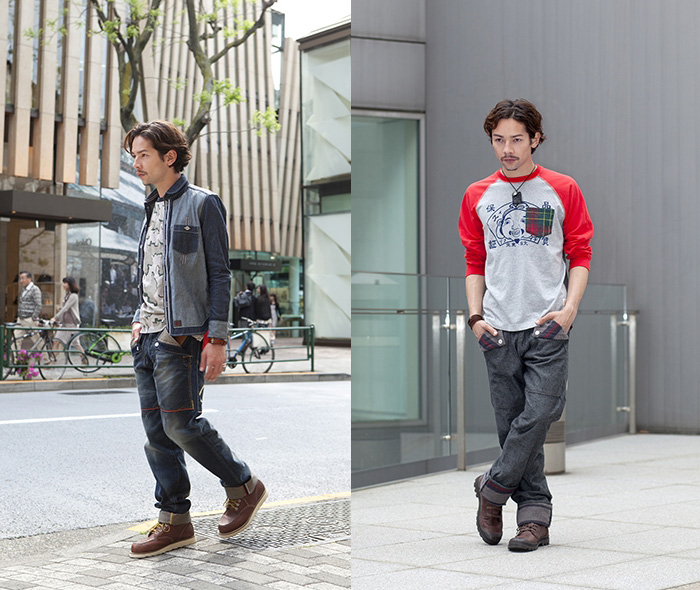 Evisu 2013-2014 Fall Winter Mens Lookbook Collection - Heritage, Genes, Private Stock, Daicock, Hand Paint Seagull - Raw Dry Selvedge Denim Jeans: Designer Denim Jeans Fashion: Season Collections, Runways, Lookbooks and Linesheets