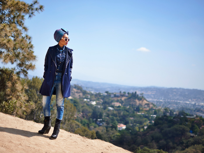 G-Star RAW Episode 1 with Malaysian Musician Yuna Zarai - 2013-2014 Fall Winter Womens Looks - Head Scarf Tapered Cropped Type C Second Skin Fit 3301 Jeg Skinny Denim Jeans: Designer Denim Jeans Fashion: Season Collections, Runways, Lookbooks and Linesheets