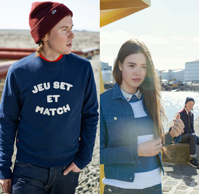 Lacoste L!VE 2013-2014 Fall Winter Ad Campaign - Live in Iceland - Unconventional Talents - Hulda Vigdisardottir and Gudmundur Ingi Ulfarsson: Designer Denim Jeans Fashion: Season Collections, Runways, Lookbooks and Linesheets