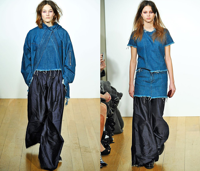 Marques' Almeida 2013-2014 Fall Winter Womens Runway Collection: Designer Denim Jeans Fashion: Season Collections, Runways, Lookbooks and Linesheets