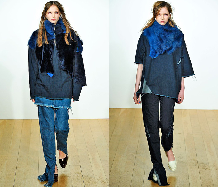 Marques' Almeida 2013-2014 Fall Winter Womens Runway Collection: Designer Denim Jeans Fashion: Season Collections, Runways, Lookbooks and Linesheets