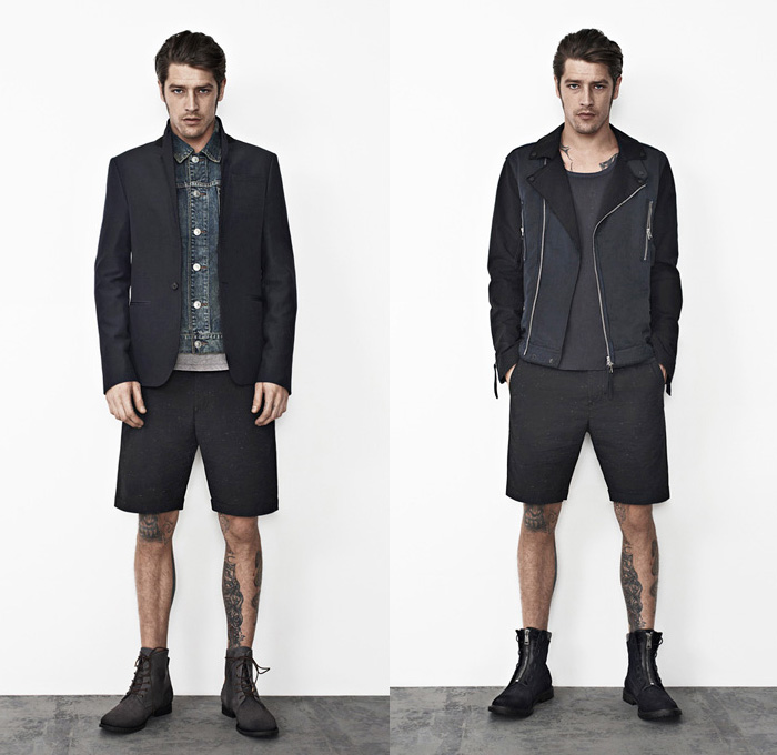 (2a) Fremont Slim Trucker Denim Jacket - AllSaints 2013 Spring April Mens Lookbook: Designer Denim Jeans Fashion: Season Collections, Runways, Lookbooks and Linesheets