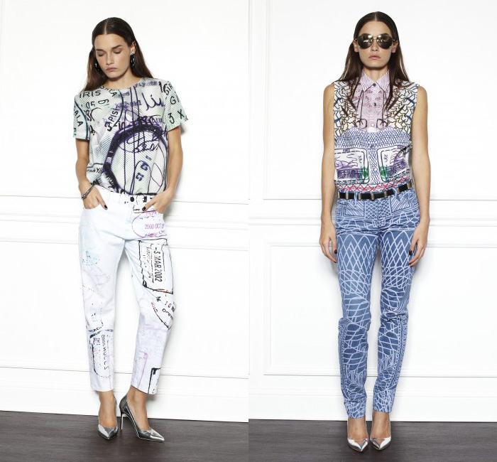 Current/Elliott x Mary Katrantzou 2013 Spring Womens Collection: Designer Denim Jeans Fashion: Season Collections, Runways, Lookbooks and Linesheets