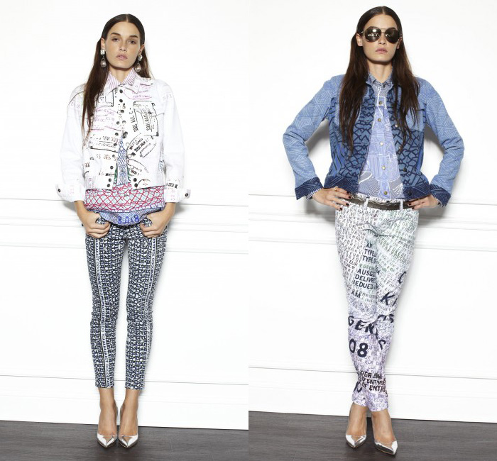 Current/Elliott x Mary Katrantzou 2013 Spring Womens Collection: Designer Denim Jeans Fashion: Season Collections, Runways, Lookbooks and Linesheets