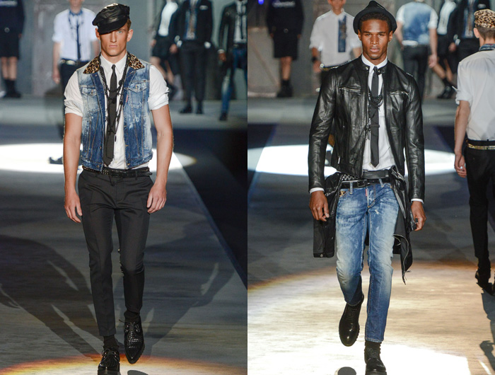 Dsquared2 Club Society 2013 Spring Summer Mens Runway Collection: Designer Denim Jeans Fashion: Season Collections, Runways, Lookbooks and Linesheets