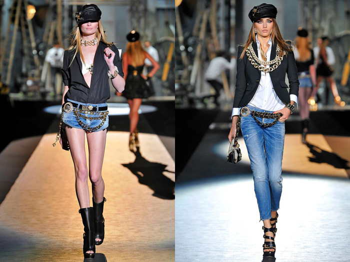 Dsquared2 2013 Spring Summer Runway Womens Collection: Designer Denim Jeans Fashion: Season Collections, Runways, Lookbooks and Linesheets