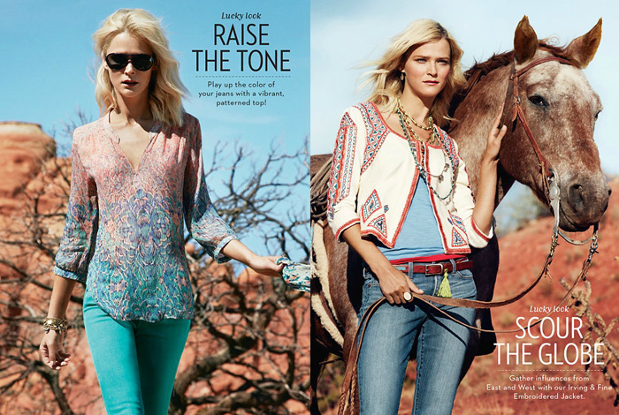 Lucky Brand 2013 Spring Catalog: Designer Denim Jeans Fashion: Season Collections, Runways, Lookbooks and Linesheets