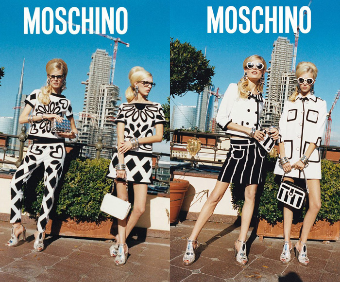 Moschino 2013 Spring Summer Ad Campaign: Designer Denim Jeans Fashion: Season Collections, Runways, Lookbooks and Linesheets
