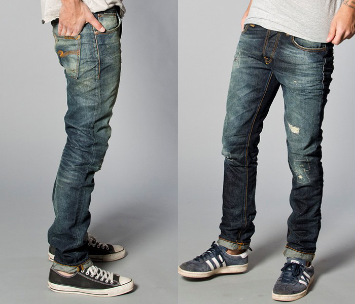 Nudie Jeans 2013 Spring Summer Mens Capsule Collection - Brilliant Blues - Denim Button Down Shirts & Raw Dry Rigid Organic Denim Jeans: Designer Denim Jeans Fashion: Season Collections, Runways, Lookbooks and Linesheets