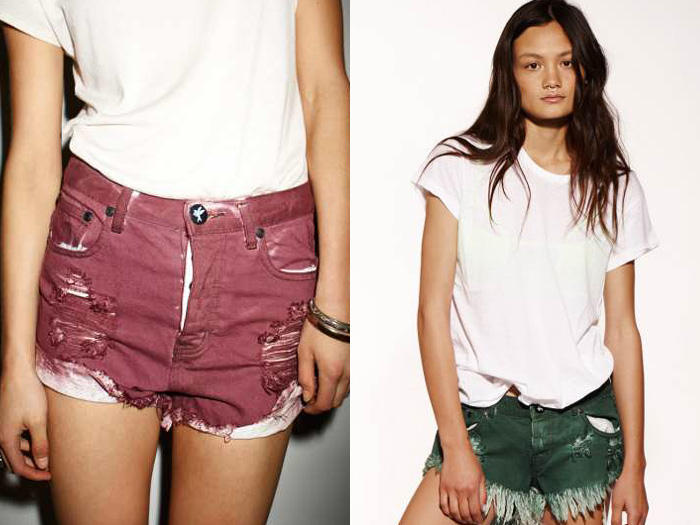 One Teaspoon 2013 Summer Womens Denim Cut Off Shorts Southern Hemisphere: Designer Denim Jeans Fashion: Season Collections, Runways, Lookbooks and Linesheets