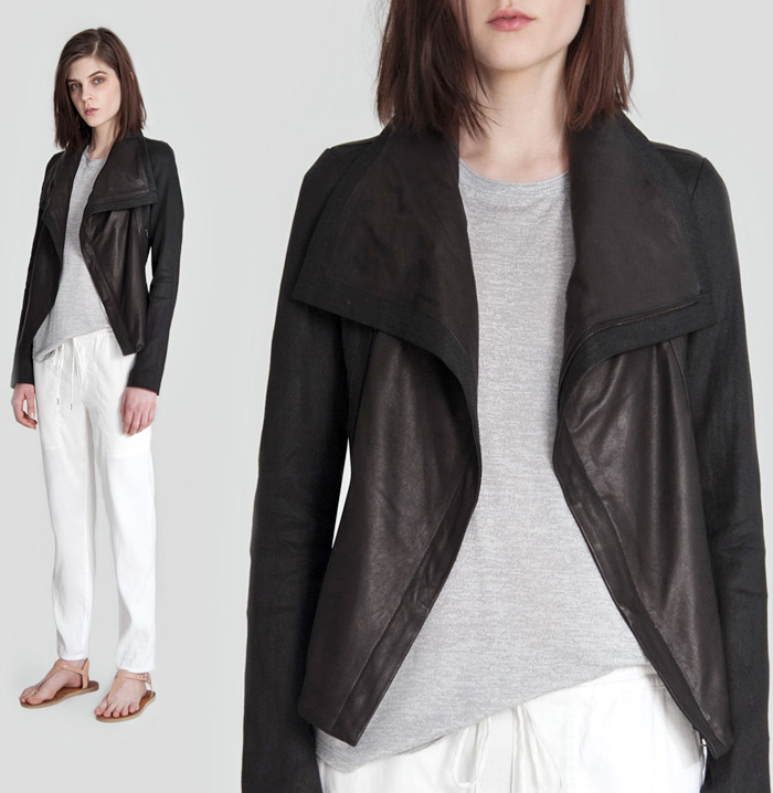 (6) Shawl Collar Jacket - Vince. 2013 Summer Womens Lookbook: Designer Denim Jeans Fashion: Season Collections, Runways, Lookbooks and Linesheets
