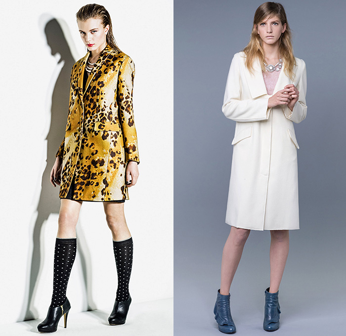 Sisley Italy 2014-2015 Fall Autumn Winter Womens Lookbook Collection - Denim Jeans Destroyed Destructed Quilted Leather Outerwear Ombre Bleached Knit Crinkles Belted Waist Wide Leg Trousers Pants Culottes Gauchos Windowpane Check Blazer Abstract Sweater Jumper Flowers Florals Brocade Pantsuit Silk Waistcoat Vest Leggings Tights Shorts Leopard Furry Accordion Pleats Bomber Jacket Midi Skirt Lace Ruffles Dress Shirtdress Plaid