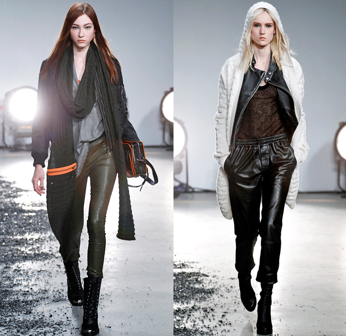 Zadig et Voltaire 2014-2015 Fall Autumn Winter Womens Runway Looks - Paris Fashion Week Prêt à Porter Défilés - Skinny Motorcycle Biker Rider Pants Jeans Flowers Florals Print Furry Outerwear Coat Shorts Leather Zipper Low V Neck Cardigan Knit Military Urban Cargo Pockets Sequins Lace Fringes Scarf Jogging Sweatpants Embellishments Jumpsuit Salopette Overalls Wide Leg Palazzo Pants Skirt Frock Dress Robe Wrap Sheer Chiffon Peekaboo Stripes Maxi Dress