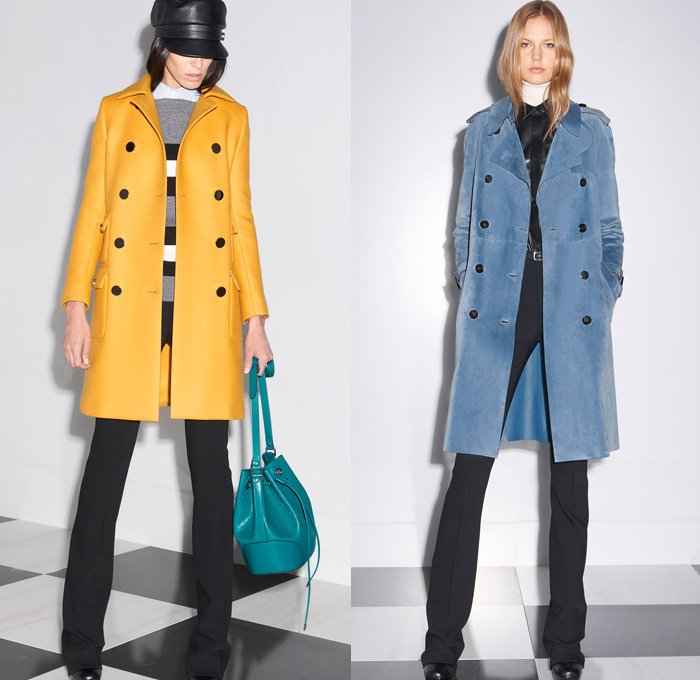 Gucci 2014 Pre Fall Womens Presentation - Pre Autumn Collection - Denim Jeans Solid Colors Minimal Outerwear Trench Pea Coat Marching Band Jacket Motorcycle Biker Dress Loafers Cropped Pants: Designer Denim Jeans Fashion: Season Collections, Runways, Lookbooks and Linesheets