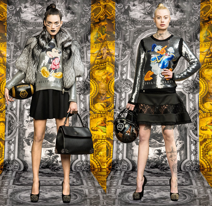 Philipp Plein 2014 Pre Fall Womens Lookbook Presentation - Pre Autumn Collection Looks - American Football Jersey Sportswear Motorcycle Biker Jacket Skinny Jeans Studs Baroque Safari Lion Animal Print Jogging Sweatpants Lace Mesh Peek-A-Boo Skirt Dress: Designer Denim Jeans Fashion: Season Collections, Runways, Lookbooks and Linesheets