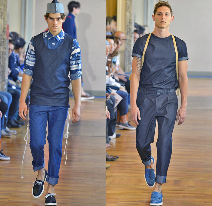 Andrea Incontri 2014 Spring Summer Mens Runway Collection - Milan Italy Catwalk Fashion Show: Designer Denim Jeans Fashion: Season Collections, Runways, Lookbooks and Linesheets