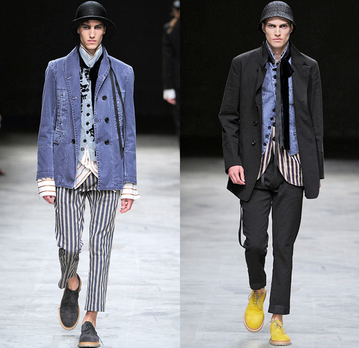 Ann Demeulemeester 2014 Spring Summer Mens Runway Collection - Masculine Homme Printemps Été 2014 Paris France: Designer Denim Jeans Fashion: Season Collections, Runways, Lookbooks and Linesheets