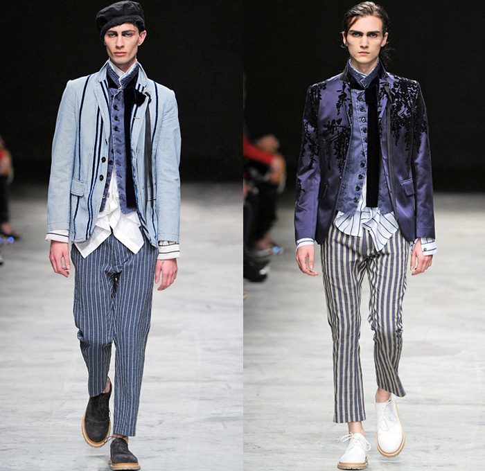 Ann Demeulemeester 2014 Spring Summer Mens Runway Collection - Masculine Homme Printemps Été 2014 Paris France: Designer Denim Jeans Fashion: Season Collections, Runways, Lookbooks and Linesheets