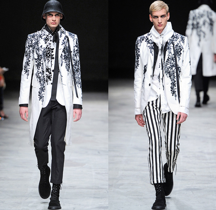 Ann Demeulemeester 2014 Spring Summer Mens Runway Collection - Masculine Homme Printemps Été 2014 Paris France: Designer Denim Jeans Fashion: Season Collections, Runways, Lookbooks and Linesheets