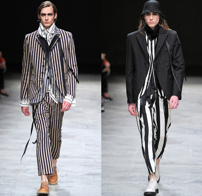 Ann Demeulemeester 2014 Spring Summer Mens Runway Collection - Masculine Homme Printemps Été 2014 Paris France: Designer Denim Jeans Fashion: Season Collections, Runways, Lookbooks and Linesheets