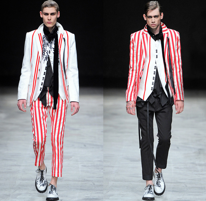 Ann Demeulemeester 2014 Spring Summer Mens Runway Collection - Masculine Homme Printemps Été 2014 Paris France: Designer Denim Jeans Fashion: Season Collections, Runways, Lookbooks and Linesheets