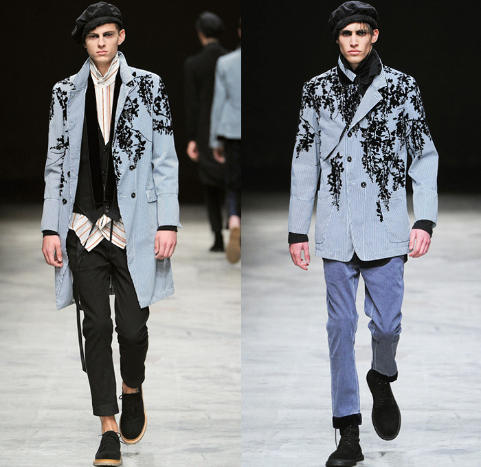 Ann Demeulemeester 2014 Spring Summer Mens Runway Collection - Masculine Homme Printemps Été 2014 Paris France: Designer Denim Jeans Fashion: Season Collections, Runways, Lookbooks and Linesheets