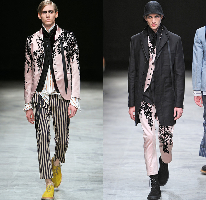 Ann Demeulemeester 2014 Spring Summer Mens Runway Collection - Masculine Homme Printemps Été 2014 Paris France: Designer Denim Jeans Fashion: Season Collections, Runways, Lookbooks and Linesheets