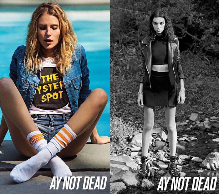 A.Y. Not Dead 2014 Spring Summer Ad Campaign - The Mystery Spot with Dree Hemingway, Magda Laguinge, Julián De Gainza and Sebastián Faena: Designer Denim Jeans Fashion: Season Collections, Runways, Lookbooks and Linesheets