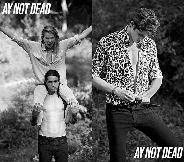 A.Y. Not Dead 2014 Spring Summer Ad Campaign - The Mystery Spot with Dree Hemingway, Magda Laguinge, Julián De Gainza and Sebastián Faena: Designer Denim Jeans Fashion: Season Collections, Runways, Lookbooks and Linesheets