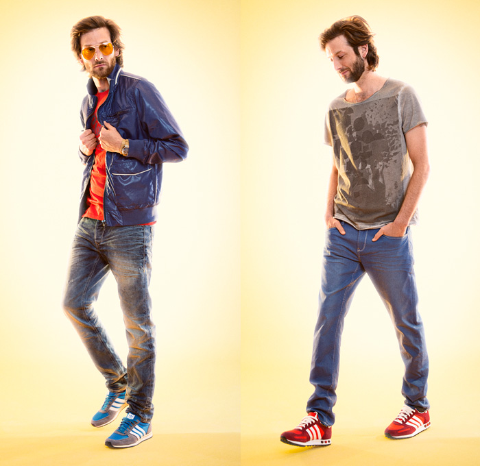 Blend 2014 Spring Opening Mens Lookbook - Sporty Casuals Denim Jeans Track Jacket Parka Shorts Jorts Shirt: Designer Denim Jeans Fashion: Season Collections, Runways, Lookbooks and Linesheets