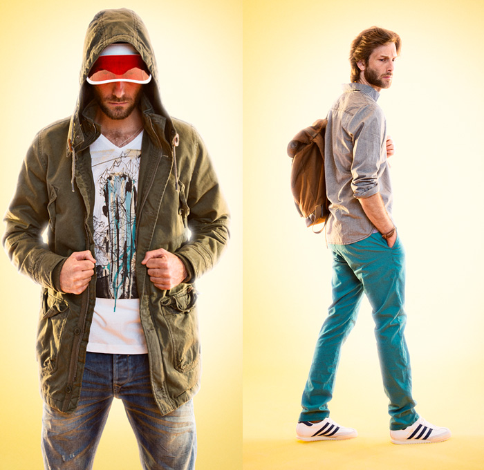 Blend 2014 Spring Opening Mens Lookbook - Sporty Casuals Denim Jeans Track Jacket Parka Shorts Jorts Shirt: Designer Denim Jeans Fashion: Season Collections, Runways, Lookbooks and Linesheets
