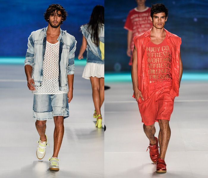 Coca-Cola Clothing 2014 Summer Mens Runway Collection - Fashion Rio - Rio de Janeiro Brazil Southern Hemisphere 2014 Verao Homens Desfile: Designer Denim Jeans Fashion: Season Collections, Runways, Lookbooks and Linesheets