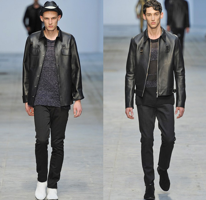 CoSTUME NATIONAL Homme 2014 Spring Summer Runway Collection - Milan Italy Mens Catwalk Fashion Show: Designer Denim Jeans Fashion: Season Collections, Runways, Lookbooks and Linesheets