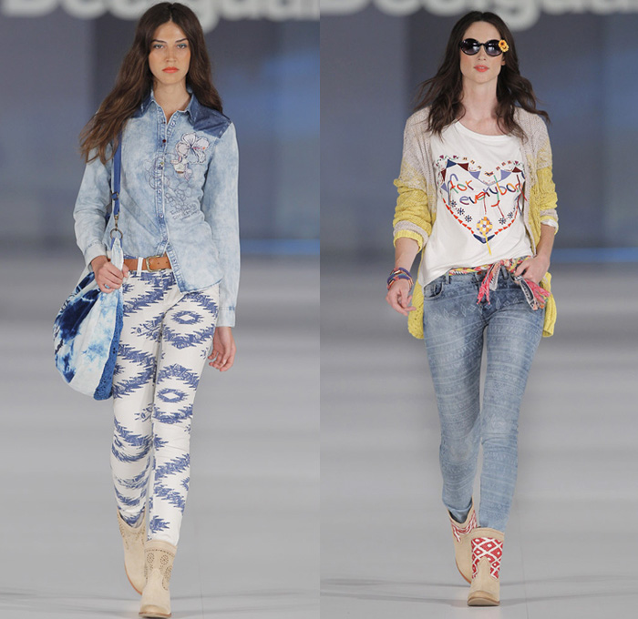 Desigual 2014 Spring Summer Womens Runway Collection - 080 Barcelona Fashion Week: Designer Denim Jeans Fashion: Season Collections, Runways, Lookbooks and Linesheets